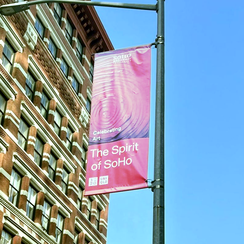 The Spirit of SoHo Flies High with new Street Banners